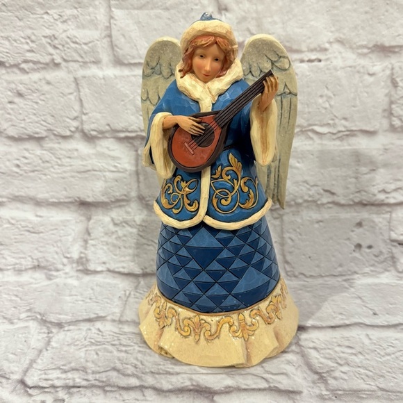 Jim Shore Victorian Angel w/Lute Figurine Merry Mandolin Melody 4047673 - Picture 1 of 9